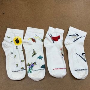 Birds, Bees, and Butterflies Socks - 12 Pairs